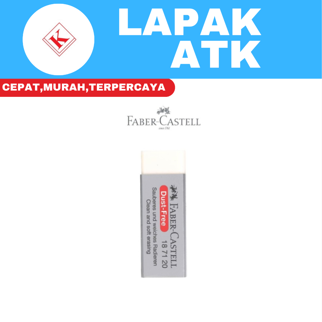 

Faber-Castell PENGHAPUS PENSIL BESAR / Eraser Dust Free 7120 Big White ++