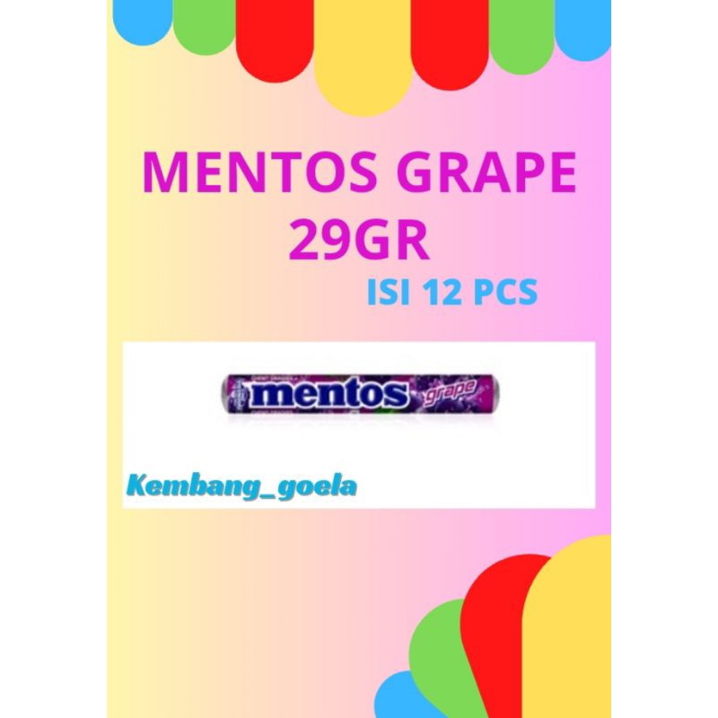 

Mentos Roll Grape 29gr