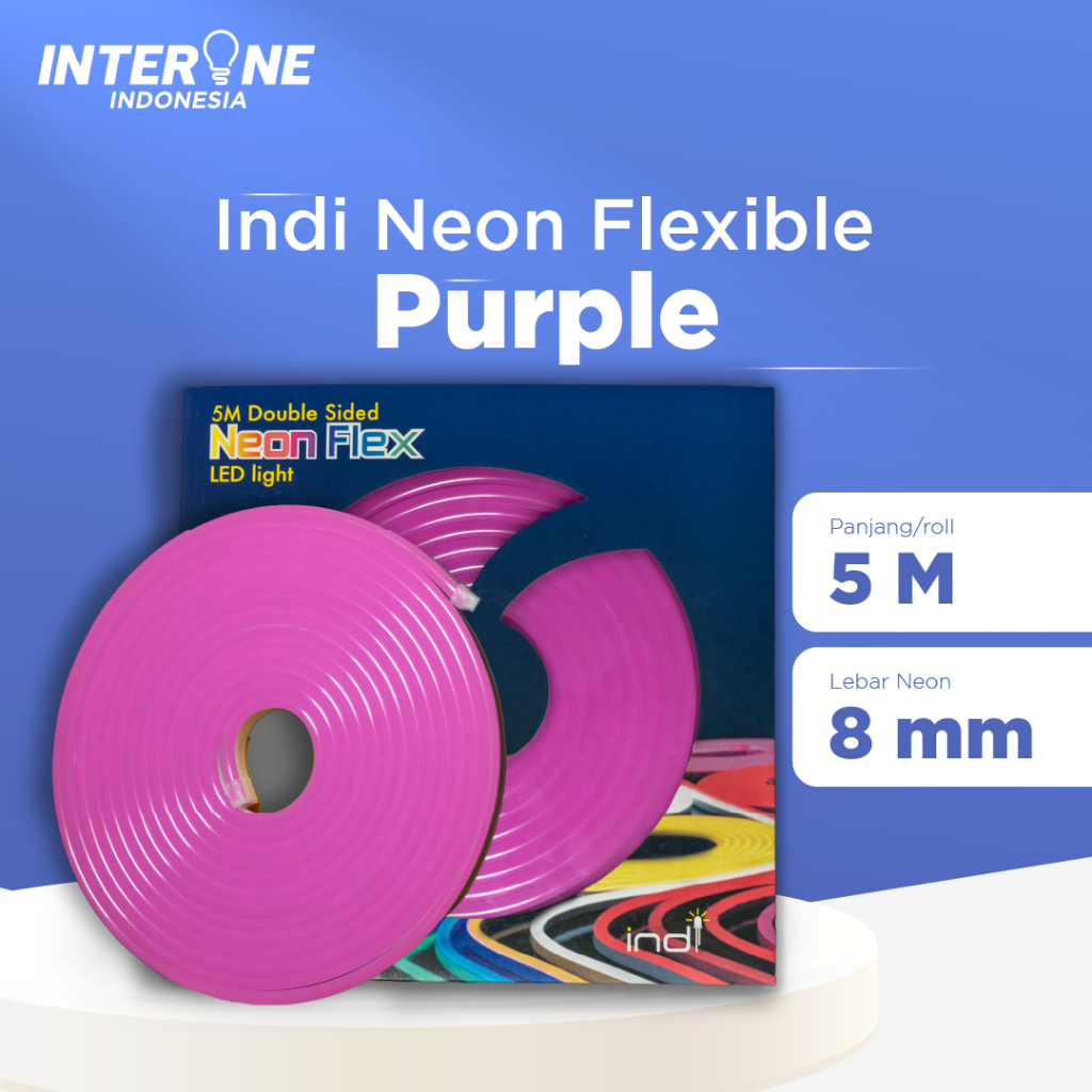 NEON FLEX | Led Neon Flex | Neon Sign | Purple 8MM
