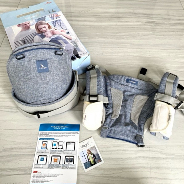 Preloved Gendongan Bayi Hipseat Carrier I Angel New Magic 7 Portable Hipseat Carrier