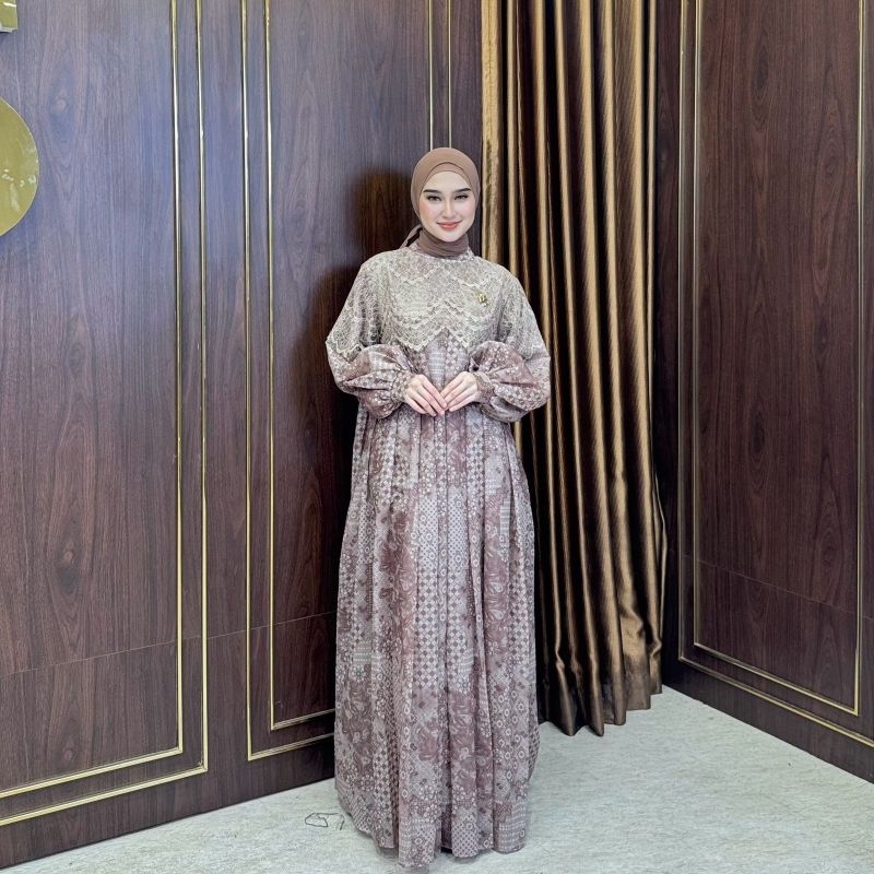 DRESS BROKAT TERBARU SHELLASAUKIA