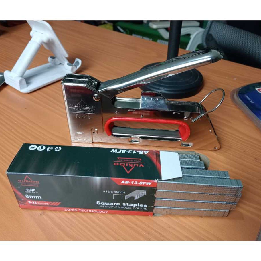 

HANYA DI Staples Tembak R23 Paket Isi 5pcs 6mm 8mm Tacker Stapler Staples Perekat Powerfull FREED