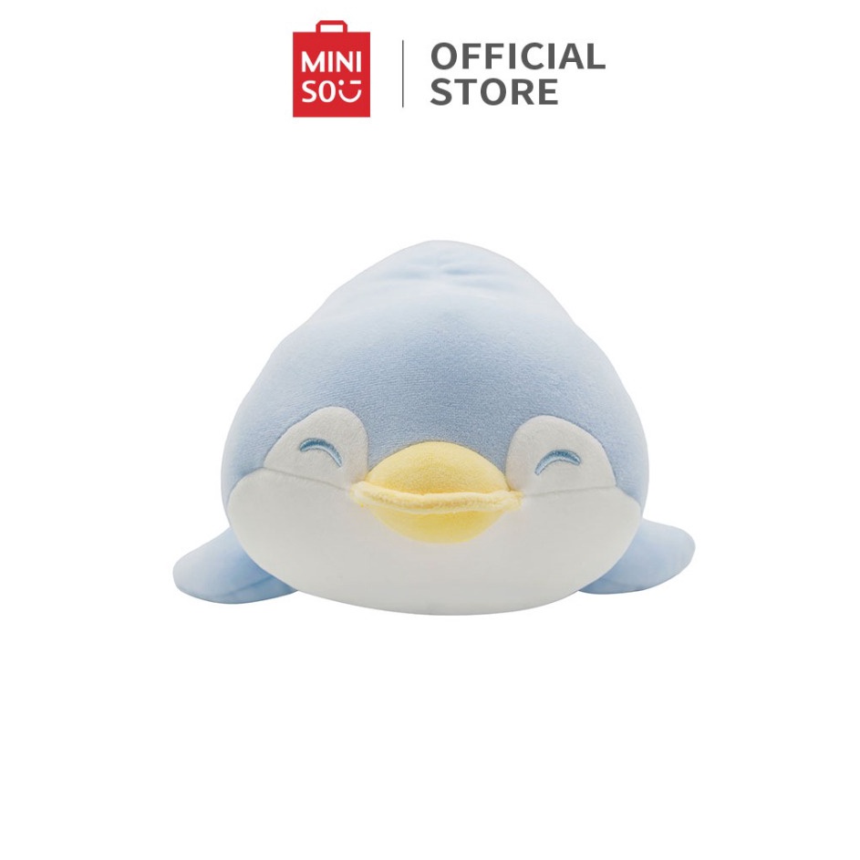 DISKON NATAL Miniso X Cartoon Series Bantal Leher 2In1 Penguin Variable Bantal Leher Dewasa Murah Ba