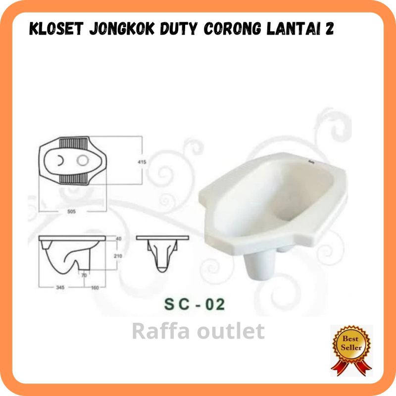 Kloset Jongkok Toto/Toilet Jongkok Toto/Kloset Jongkok Lantai 1/Lantai 2