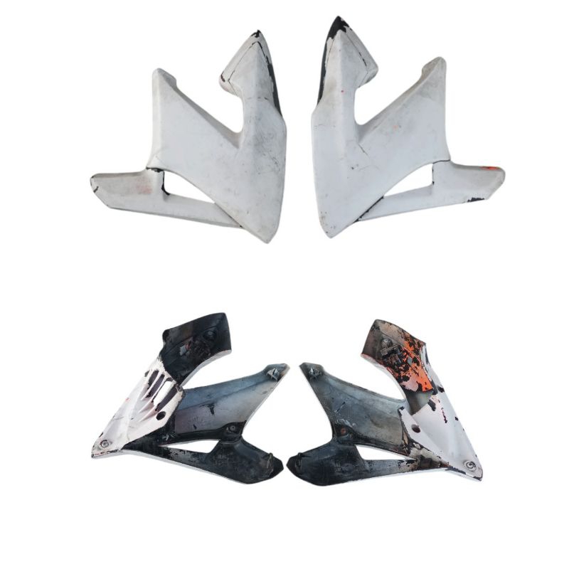 cover sayap kupingan tangki tengki shroud honda CB150R old lama street fire putih non led original