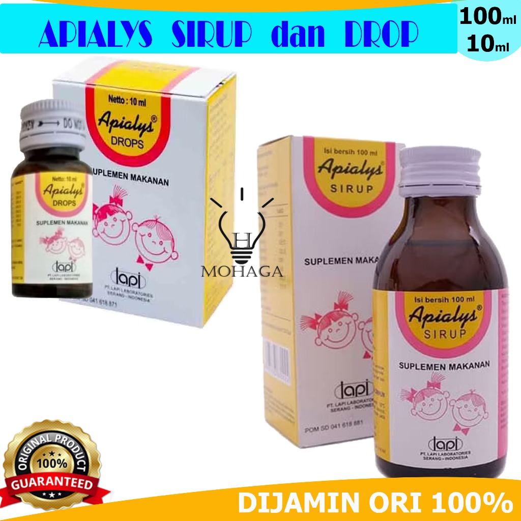 APIALYS SIRUP 100ml dan DROP 10ml
