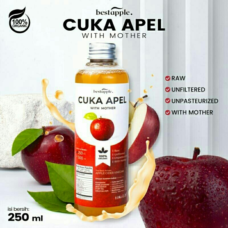 

Bestapple - Cuka Apel Original 250ml - Diet Detoks - Apple Cider Vinegar