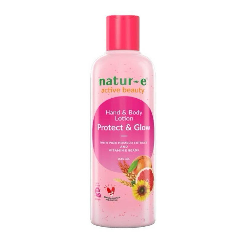 Natur-E Body Lotion Pink 245mL / Active Beauty Series / Perawatan Tubuh / Skincare NaturE / Paket Na