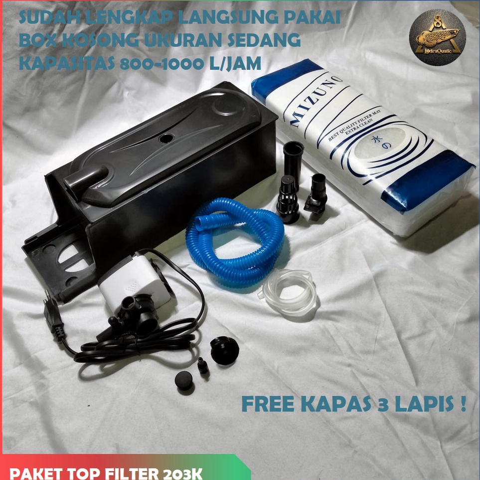Harga Favorit  PROMO MURAH PAKET LENGKAP FILTER AQUARIUM SET POMPA AQUARIUM DENGAN BOX FILTER LENGKA