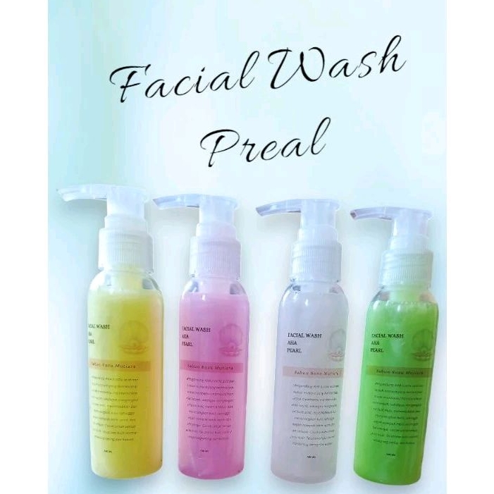 Facial Wash Pearl Mutiara/Sabun AHA Mutiara/Sabun Susu Mutiara/Sabun Whitening/Glowing