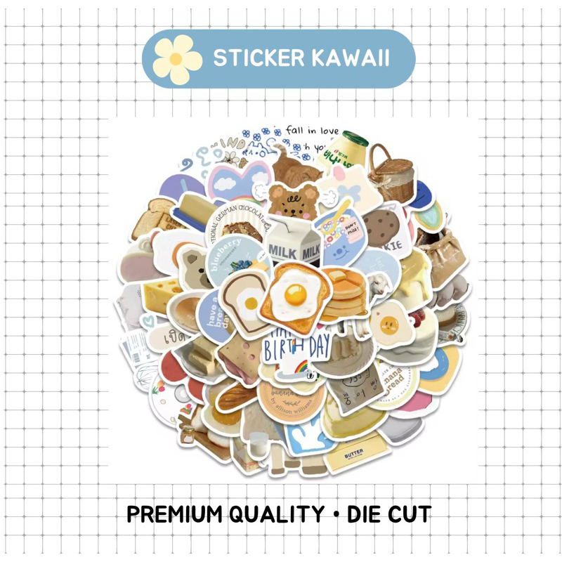 

60PCS STICKER KAWAII ANTI AIR • JOURNAL • LAPTOP • TUMBLR