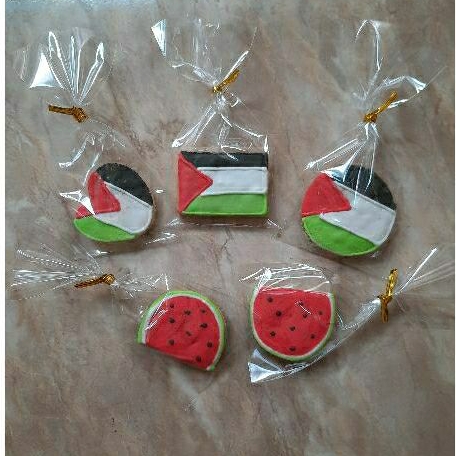 

Cookies karakter kukis karakter homemade icing sugar palestina series, souvenir cookies