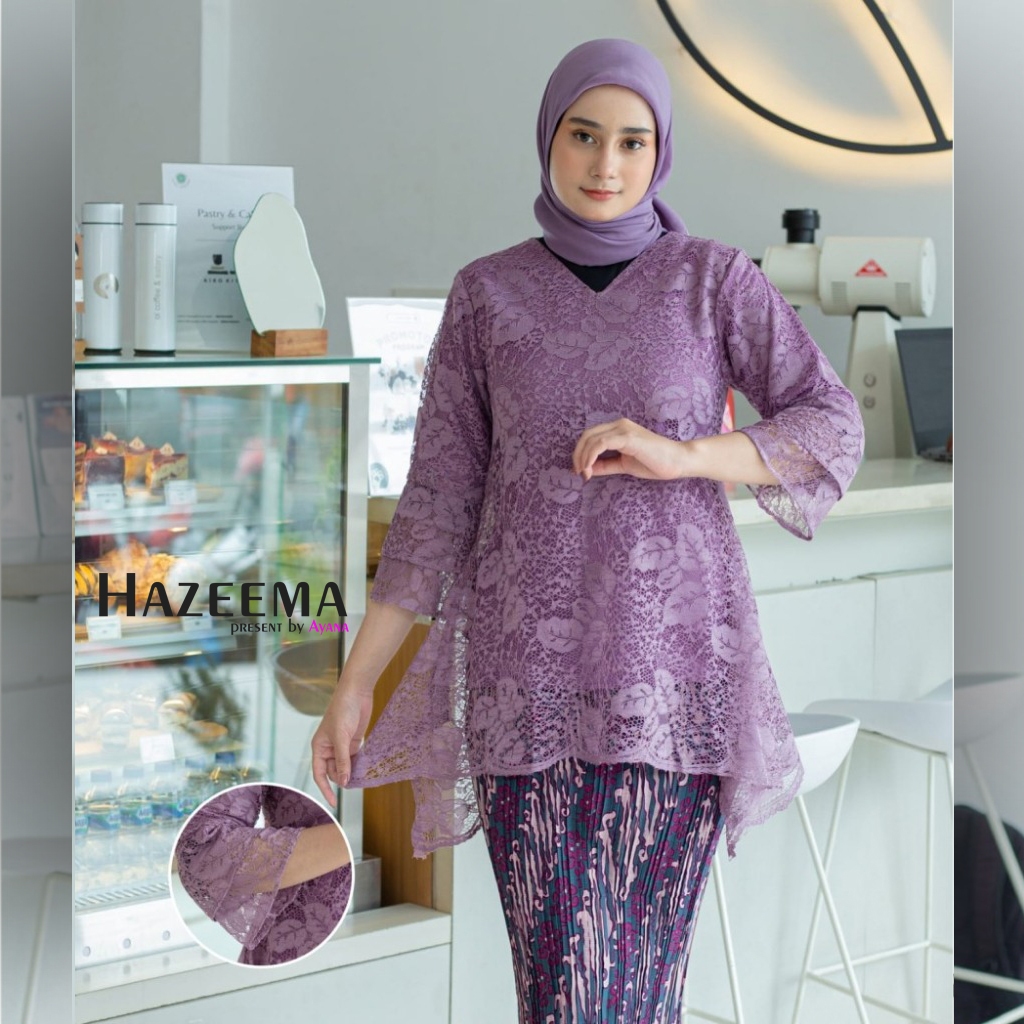 Ungu Lilac - 𝗔𝘁𝗮𝘀𝗮𝗻 & 𝗦𝗲𝘁𝗲𝗹𝗮𝗻 𝗞𝗲𝗯𝗮𝘆𝗮 𝗥𝗶𝗻𝗷𝗮𝗻𝗶 / Kebaya Brukat Baju Kurung / Kebaya Wisuda / Kebaya Mo