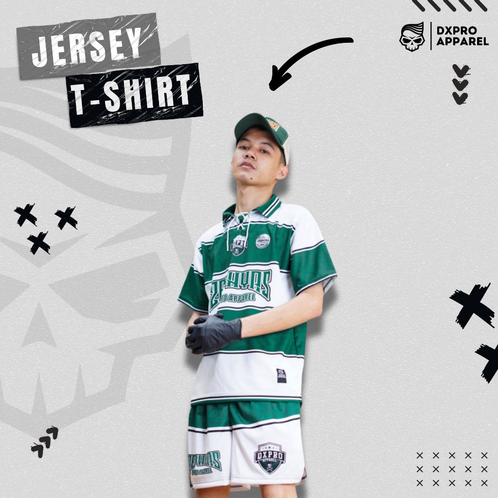 JERSEY DXPRO RETRO GREEN STRIP