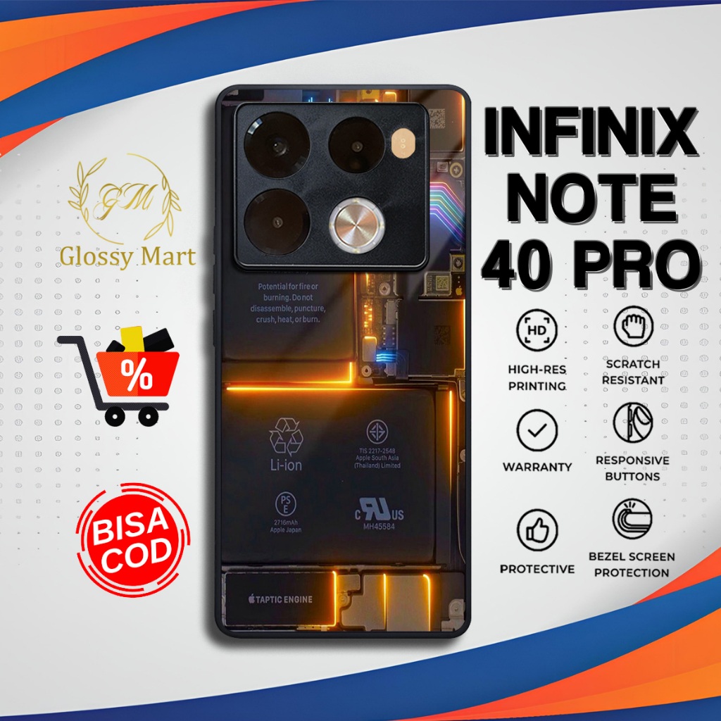Casing Infinix Note 40 Pro Terbaru Mesin Hp Softcase Hardcase Glossy Case Note 40 Pro Terlaris