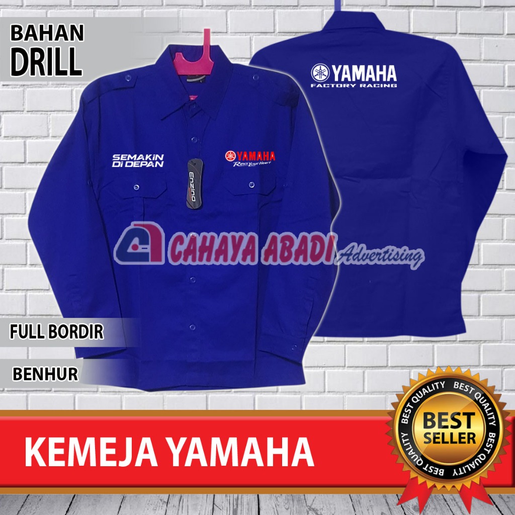 Kemeja Yamaha Factory Racing Seragam Yamaha Factory Racing Baju Yamaha