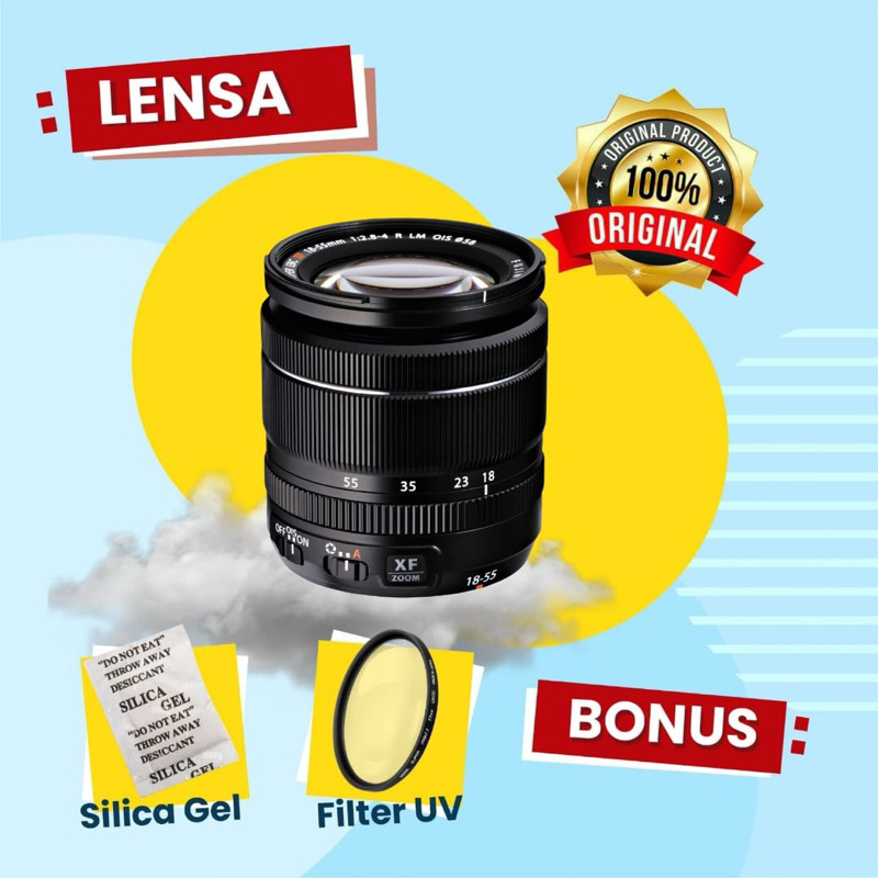 FUJINON XF 18-55MM F2.8 R LM OIS Lensa Mirrorless SECOND FOR FUJIFILM XT10 XT20 XT30 XA3 XA5 XA7