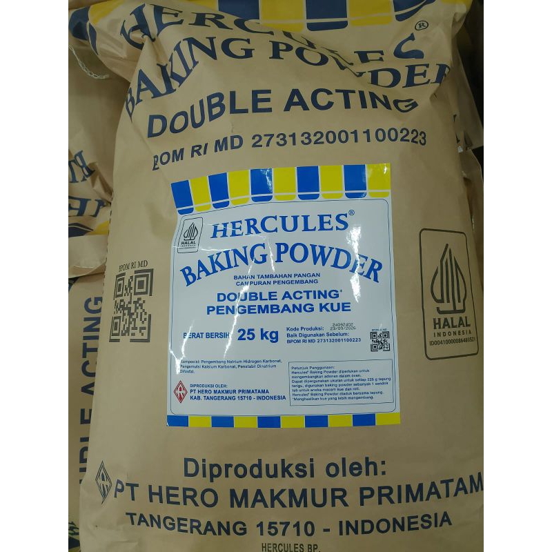 

Baking Powder repack HERCULES - kemasan repack Double Acting Baking Powder Hercules