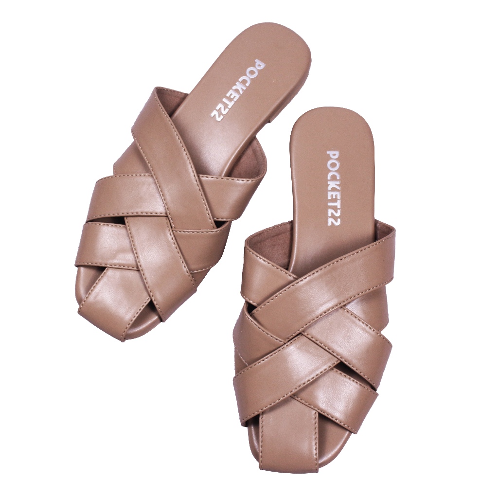 POCKET22 SANDAL / SENDAL FIBER WANITA TERBARU - EMPUK, SIMPLE DAN NYAMAN DIPAKAI