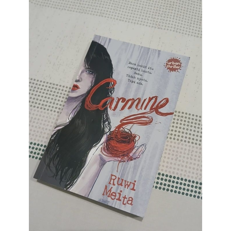 (LIKE NEW) Preloved Novel "Carmine" by Ruwi Meita | Novel Horror Misteri Thriller