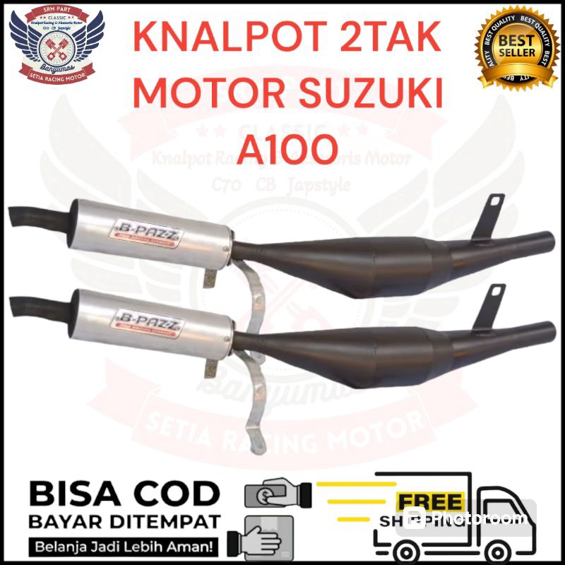 Knalpot A100 katana suzuki motor 2tak racing
