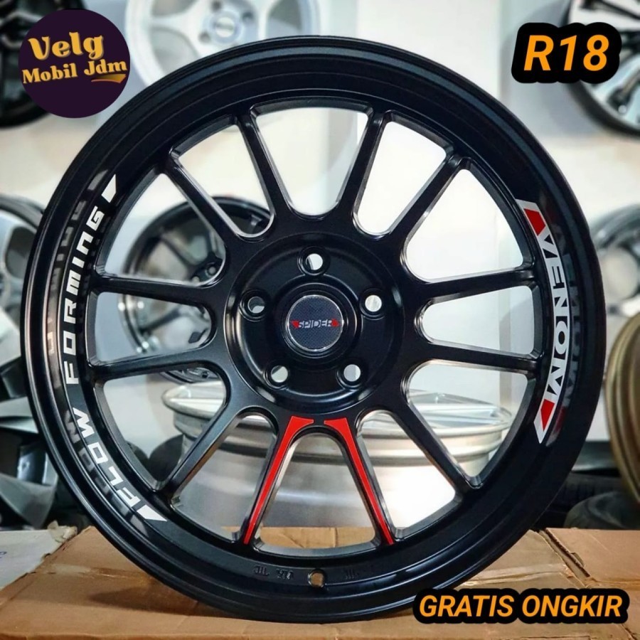velg mobil r18 lebar 9 VENOM SPIDER velg ring 18 zenix reborn venturer