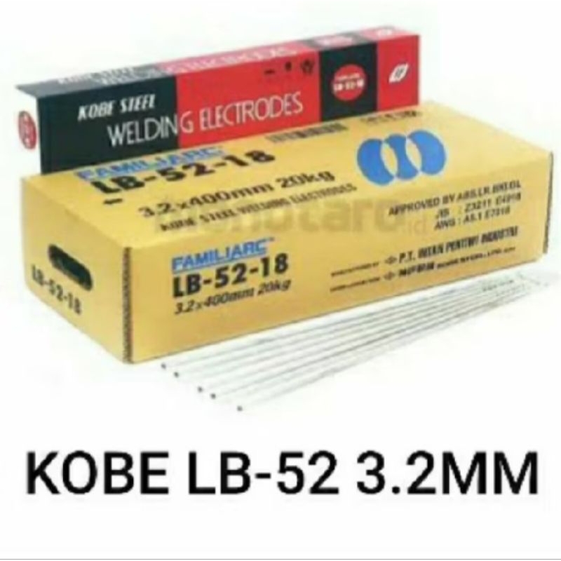 Kawat Las Kobe LB-52 3,2mm KOBE LB52 3.2mm (20KG)