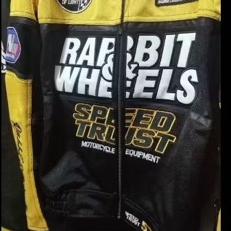 jaket motor preloved rnw terdapat slot protector rabbit and wheels Money likenews