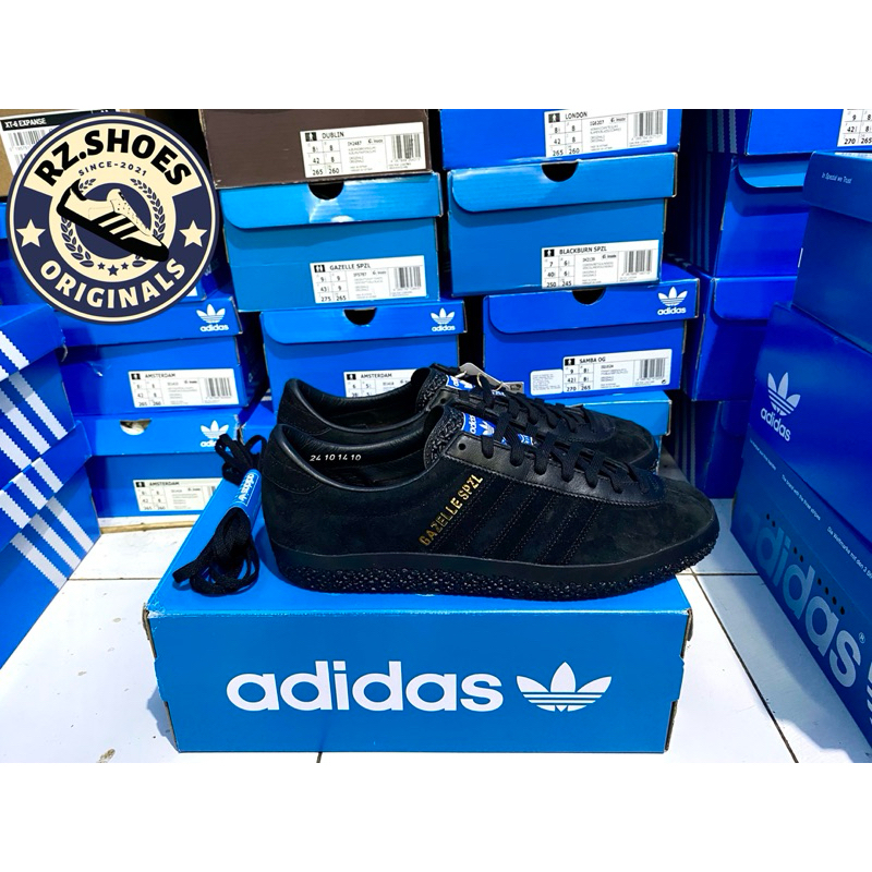 Adidas Gazelle Spzl Full Black/Core Black/Triple Black Original New