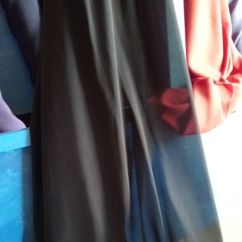 kain sifon Jetblack, hitam pekat