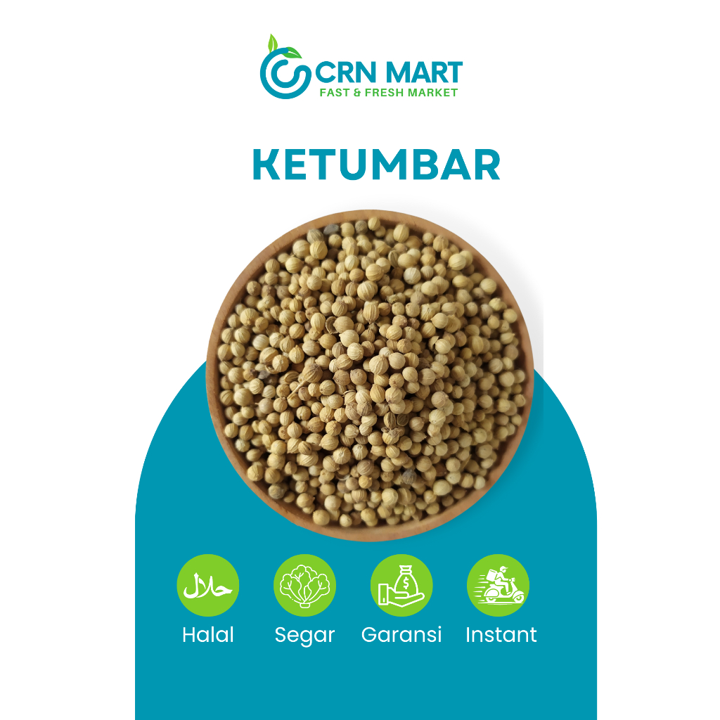 

CRN MART - Biji Ketumbar Premium/Rempah-rempah Kering/Biji Ketumbar India