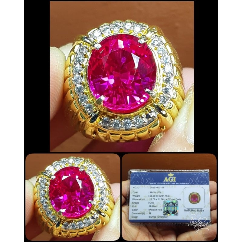 ORI 100% BATU RUBY BURMA MYANMAR SUPER