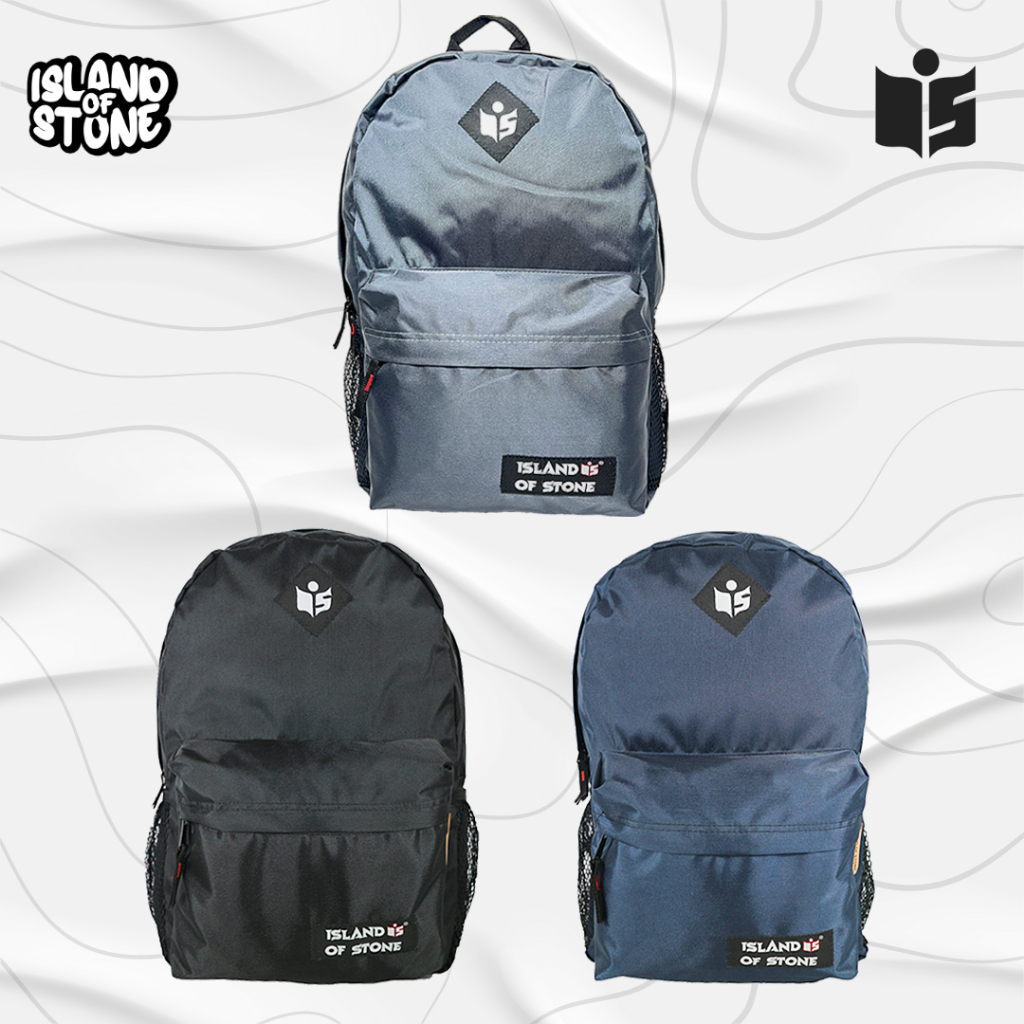 Tas Ransel Basic Katup Nylon - Island Of Stone
