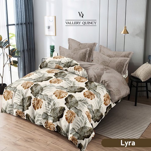 VALLERY-SET BEDCOVER VALLERY 160X200 T30 MOTIF LYRA