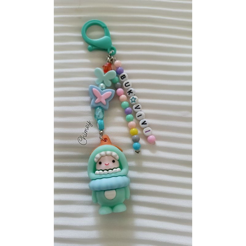 Gantungan Kunci/Gantungan Tas/Bisa utk Strap Phone Free Sambungan transparan utk Hp