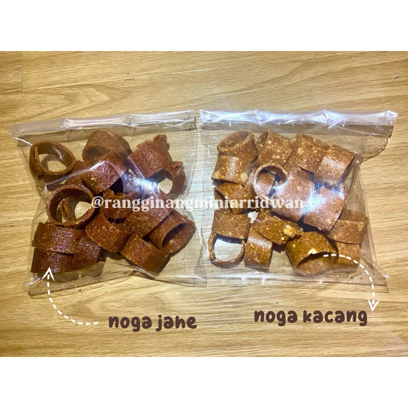 Mamam Ahahaa Noga Kacang Dan Noga Jahe Hj. Sari Khas Bogor (Kacang 200Gr & Jahe 150Gr)