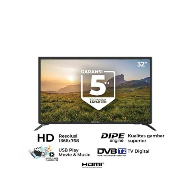 Led Polytron 32 inch Digital Tv PLD32V1853 PLD-32V1853