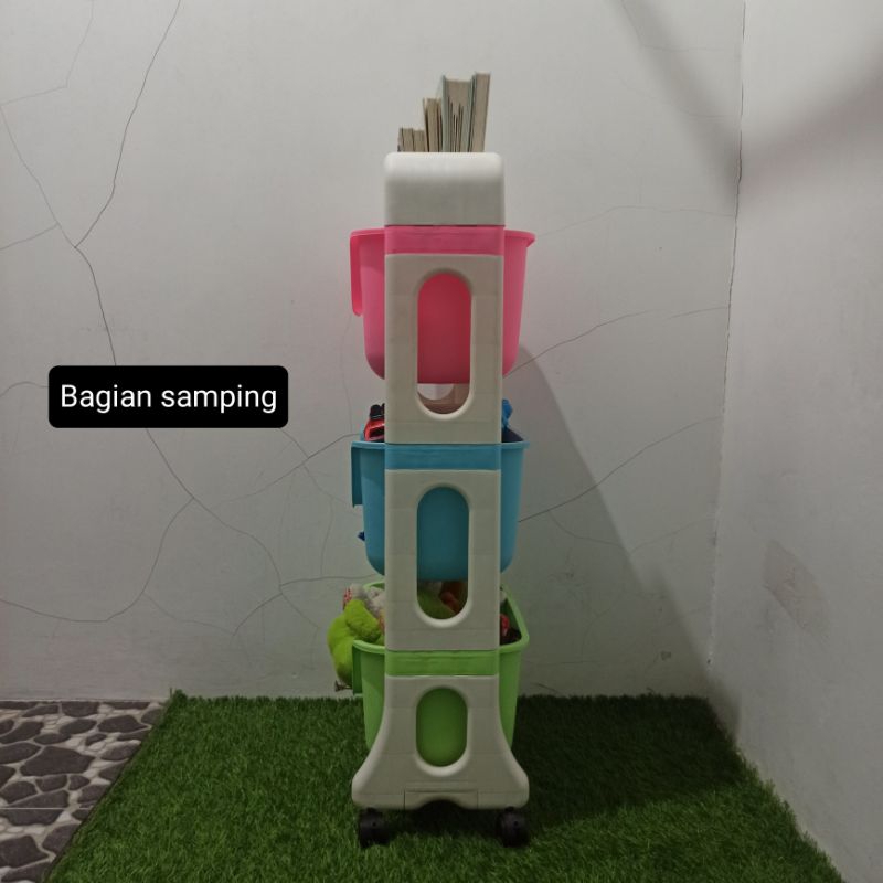 Preloved rak mainan anak 3 susun