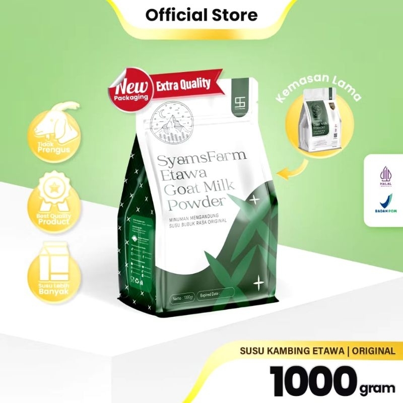 

Susu Kambing Etawa Goat milk Syamsfarm premium | susu kambing Bubuk