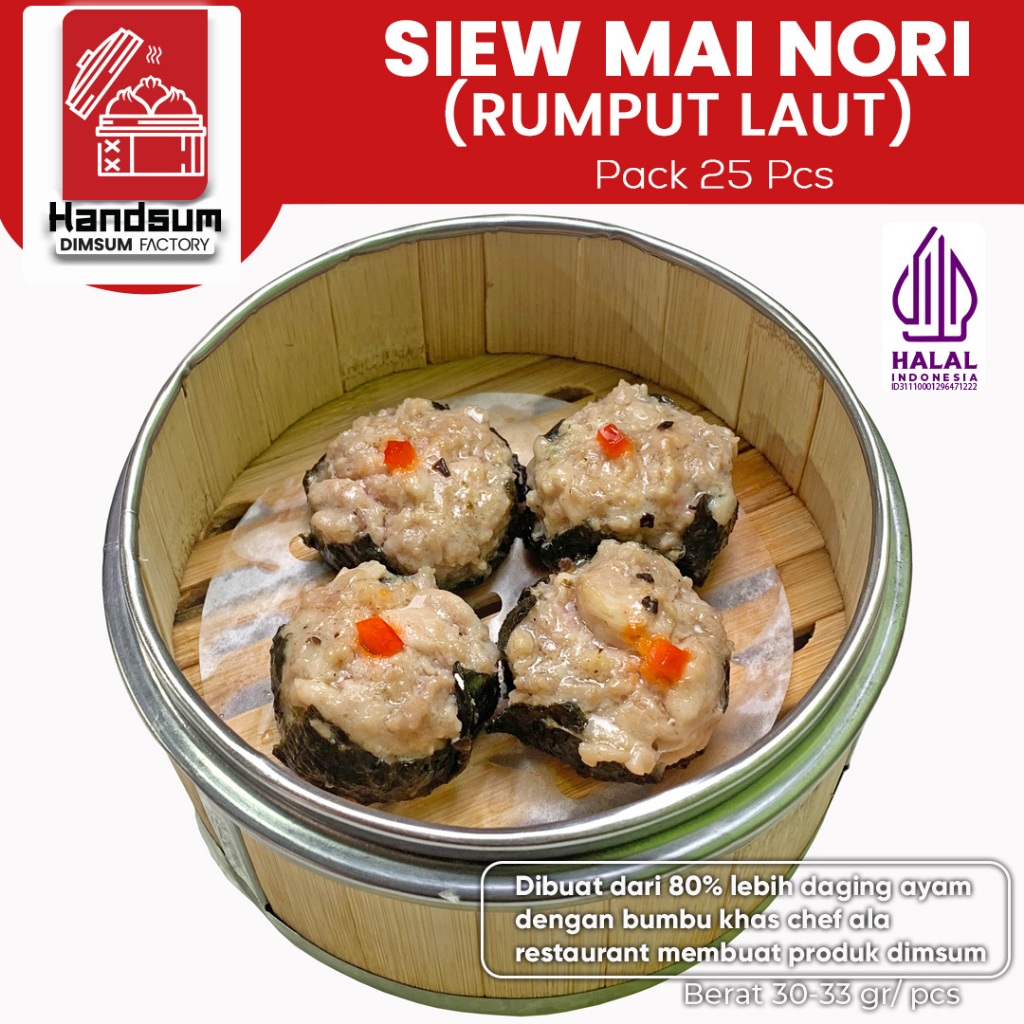 

Dimsum Nori (Siewmai Rumput Laut) Frozen Handsum Dimsum