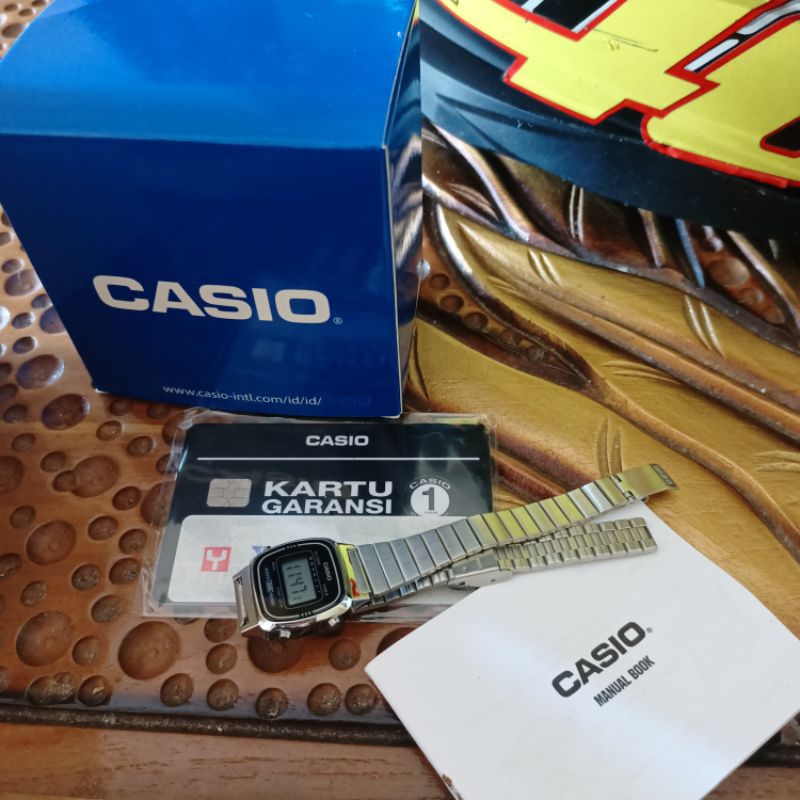 Jam Tangan Casio LA 670 WA Original Full Set dg Box