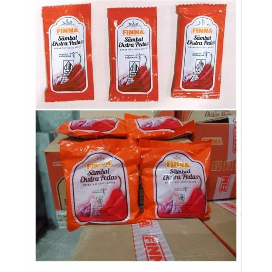 

Ready sambal bangkok finna kemasan sachet per pack isi 22pc.
