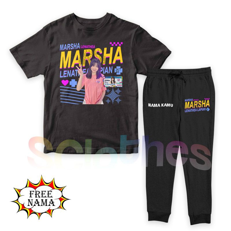 Baju Kaos Setelan Anak JKT48 MARSHA LENATHEA
