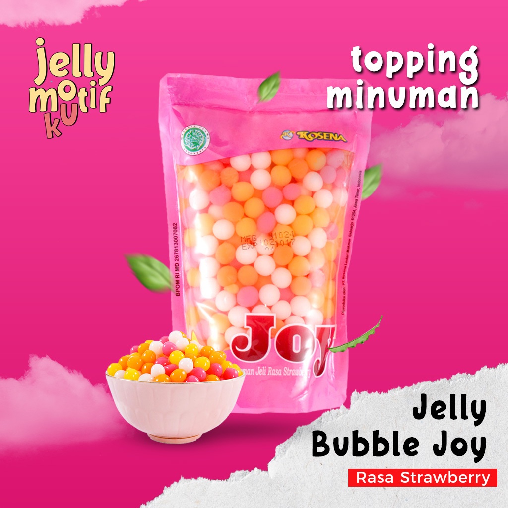 

Topping Minuman Jelly Motif Mutiara Bubble Kosena Joy 500g