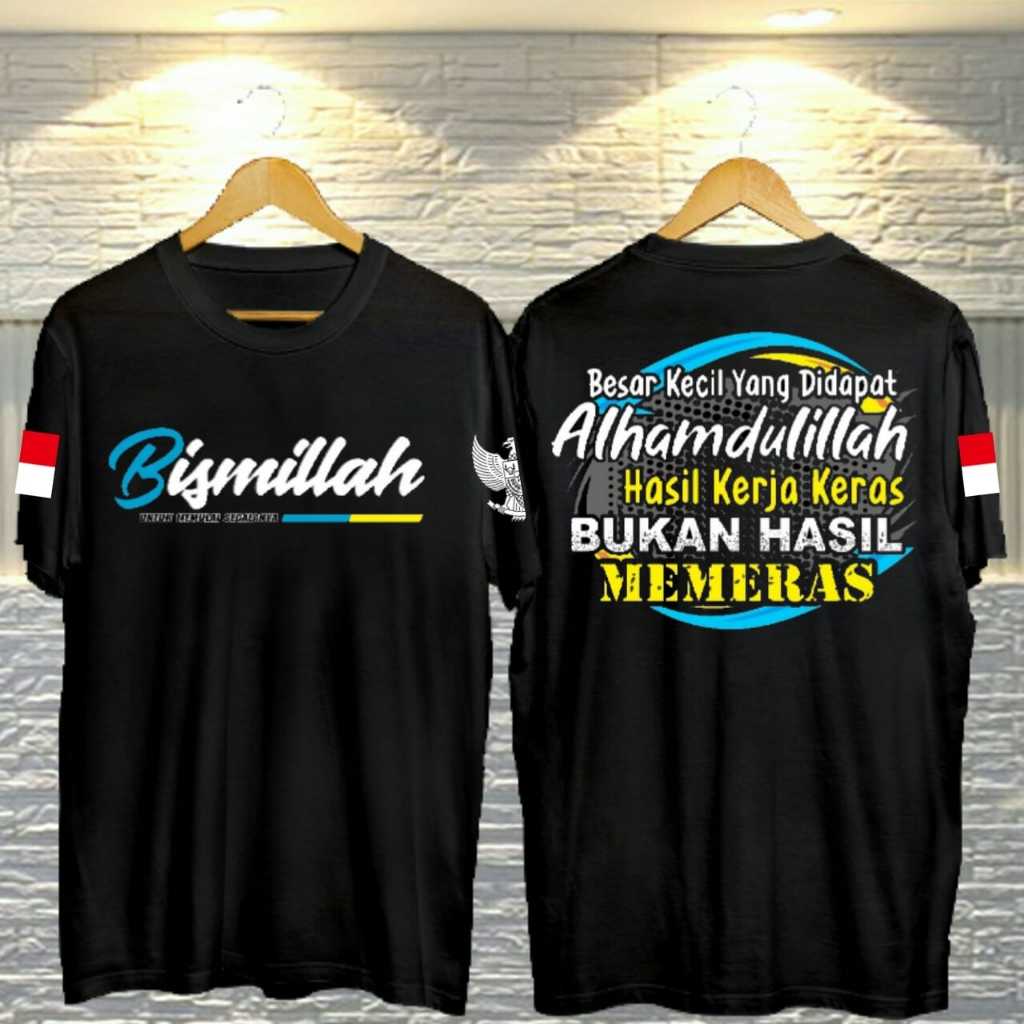 KAOS TSHIRT BAJU DISTRO BISMILLAH NEW