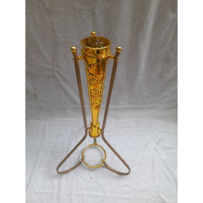 pot corong  Pot Standing besi  vas  coromg  vas kerucut gold vas bunga tinggi