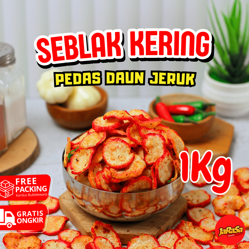 

SEBLAK KERING 1KG PEDAS DAUN JERUK CEMILAN SNACK