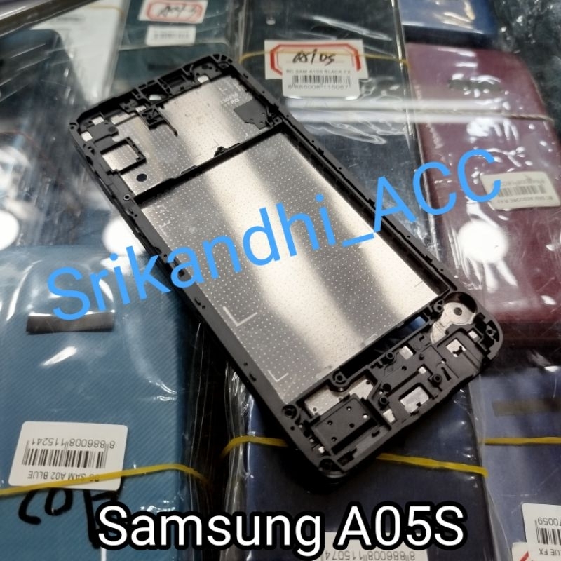 Frame tulang tengah Samsung A05S Tulang lcd tatakan mesin