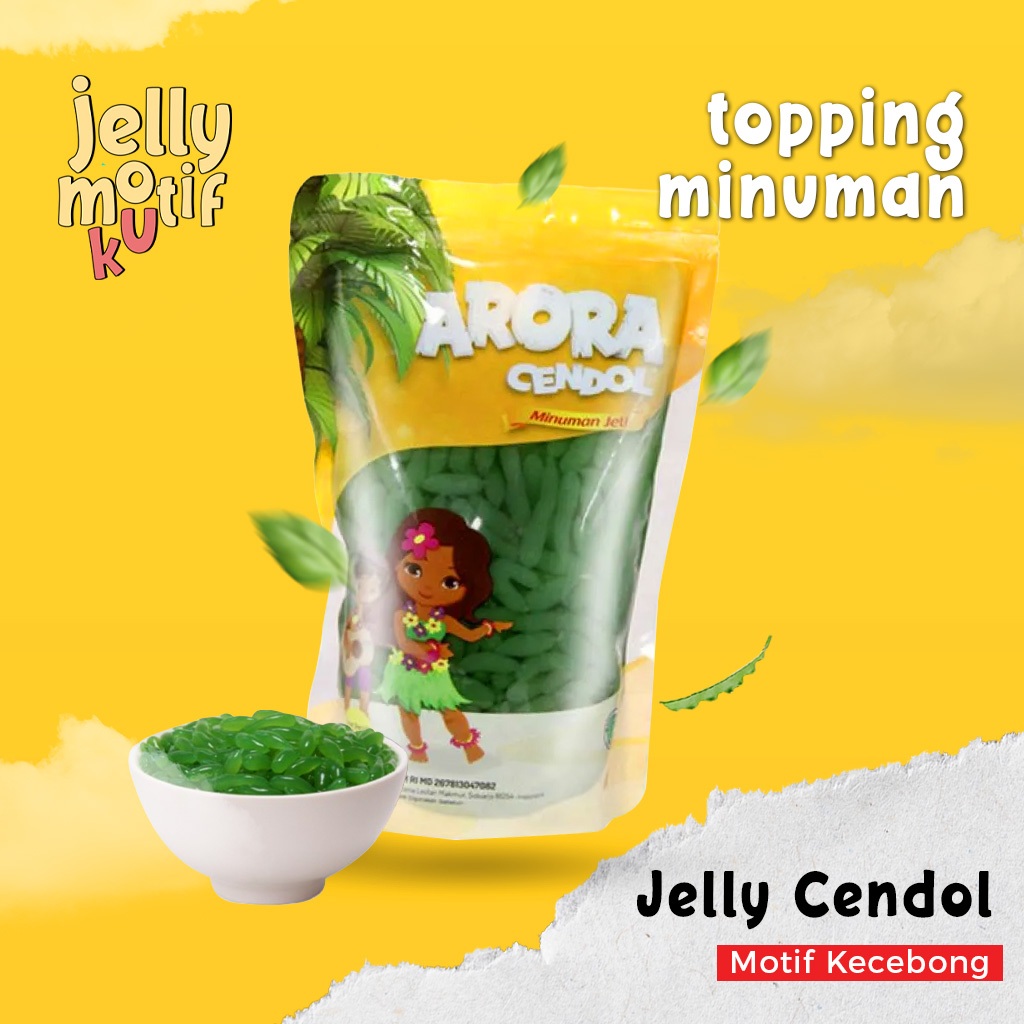 Topping Minuman Jelly Cendol Kecebong Arora 500g