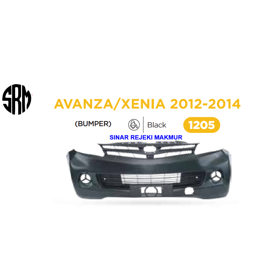 BUMPER BEMPER DEPAN TOYOTA AVANZA DAIHATSU XENIA VELOZ 2012 2013 2014